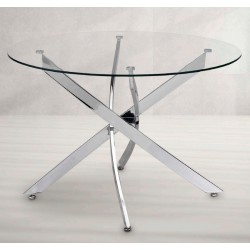 Mesa redonda cristal DUBLIN